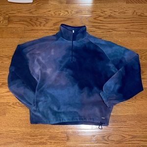 Super Soft Tie Dye Quarter Zip Sweater